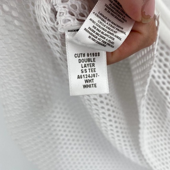 Koral Double Layer Short Sleeve Tee in White - Picture 11 of 13